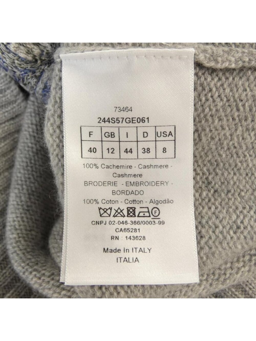 Dior Knit Sweater Gray - Picture 2 of 5